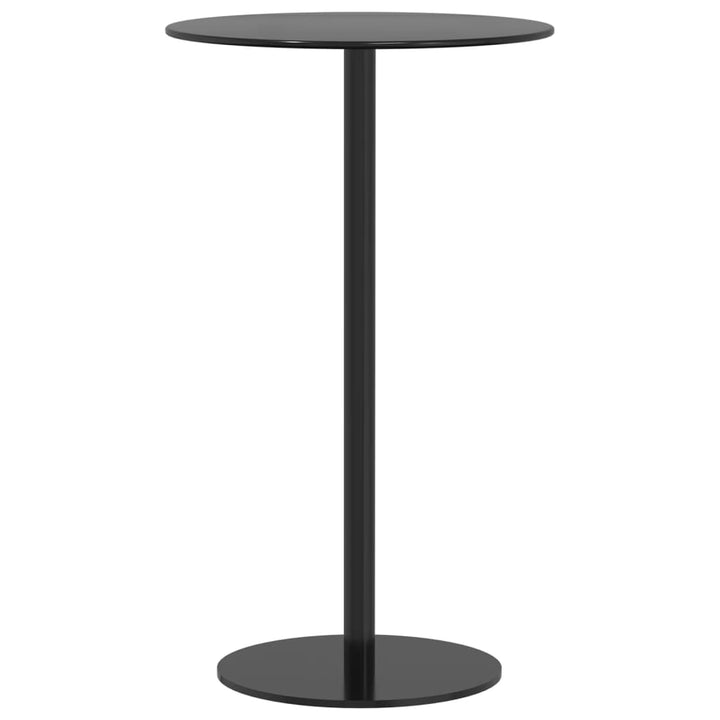 Trädgårdsbord Rund Svart Stål