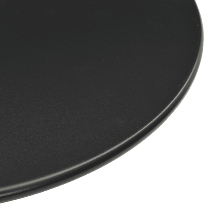 Trädgårdsbord Rund Svart Stål