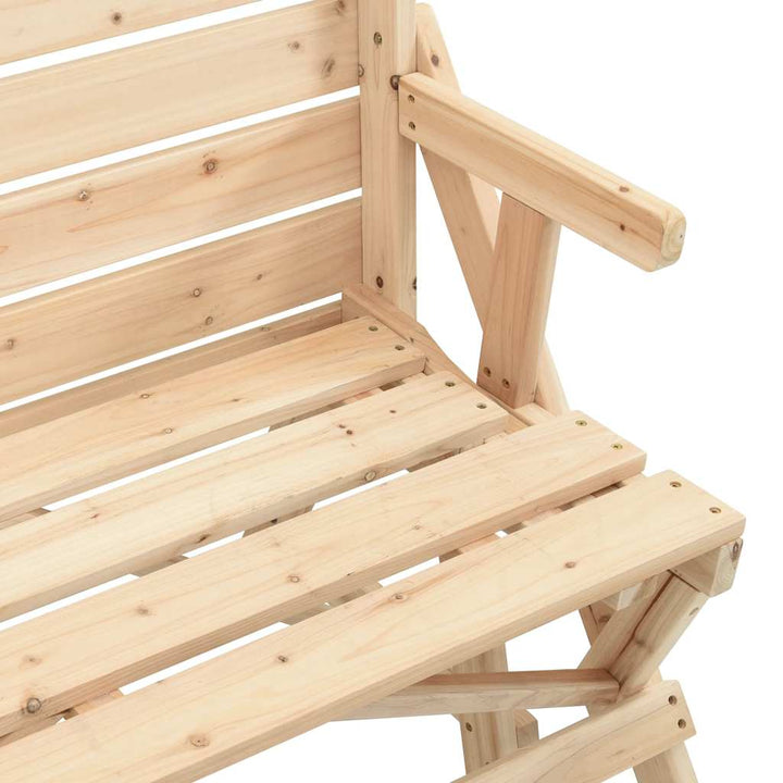Picknickbord Med Bänkar Massivt Granträ 2-I-1