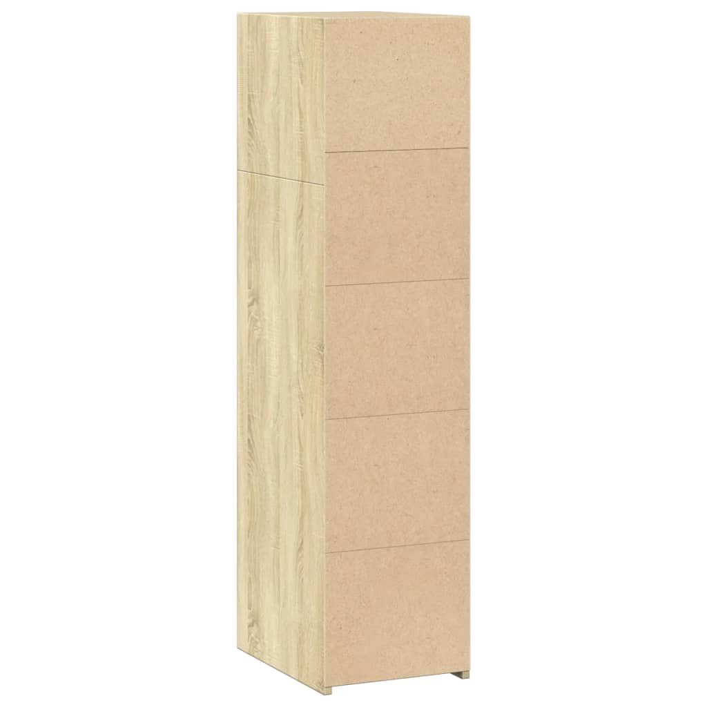 Högskåp Sonoma-Ek 30X41X124 Cm Konstruerat Trä