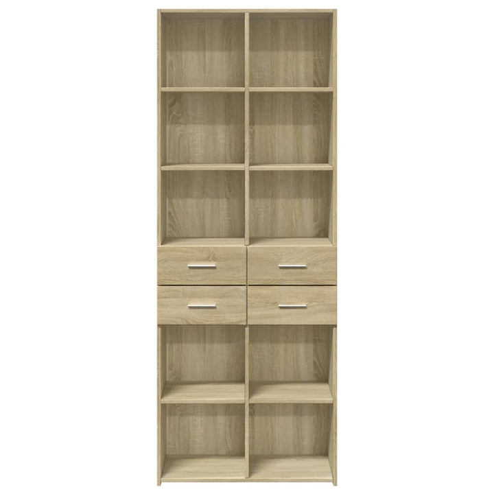 Högskåp Sonoma-Ek 70X42,5X185 Cm Konstruerat Trä
