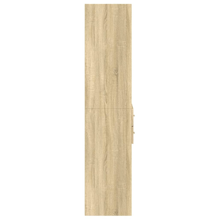 Högskåp Sonoma-Ek 70X42,5X185 Cm Konstruerat Trä