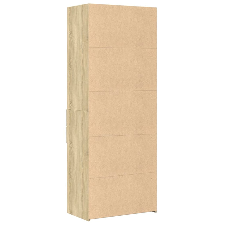 Högskåp Sonoma-Ek 70X42,5X185 Cm Konstruerat Trä