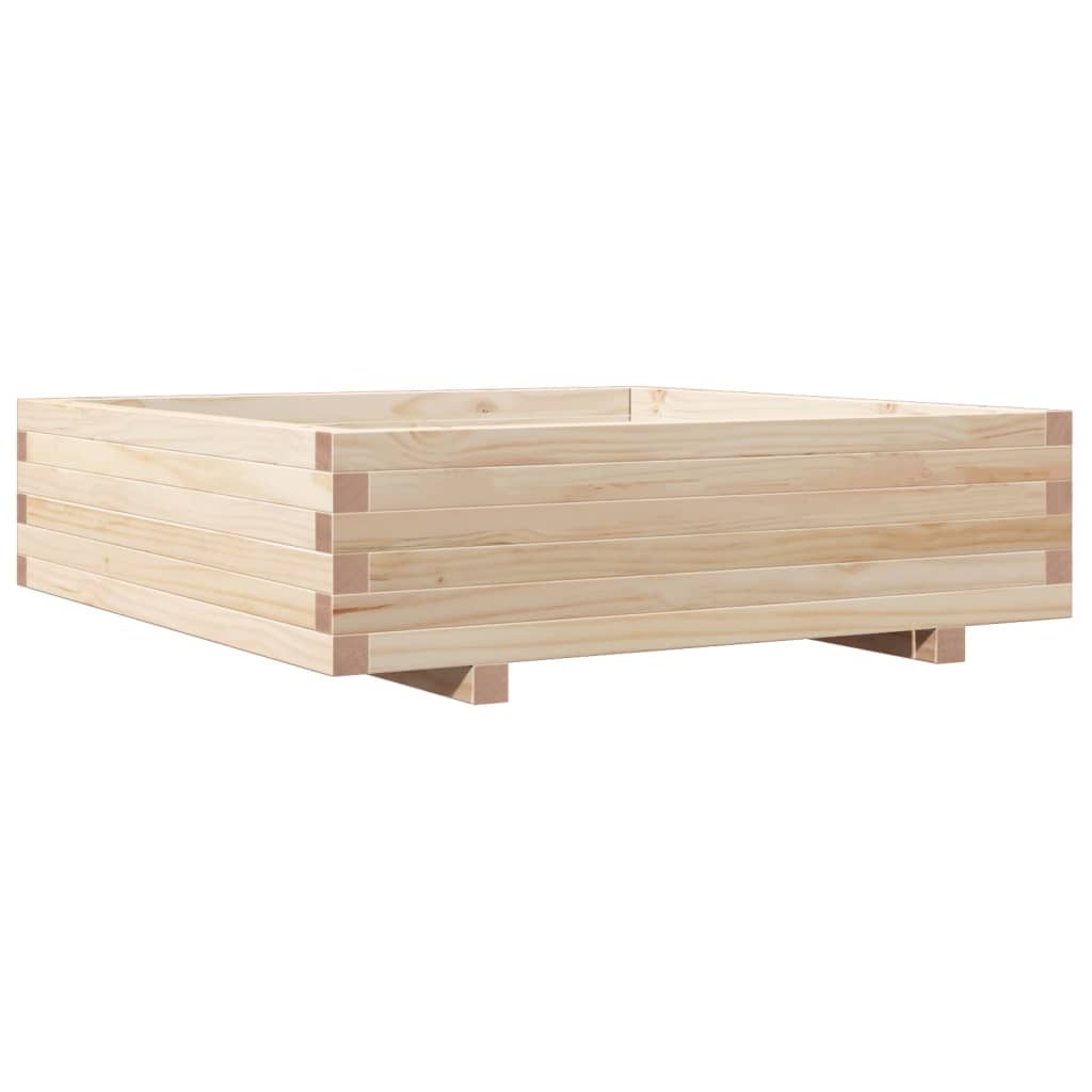 Odlingslåda 90X90X26,5 Cm Massivt Furuträ