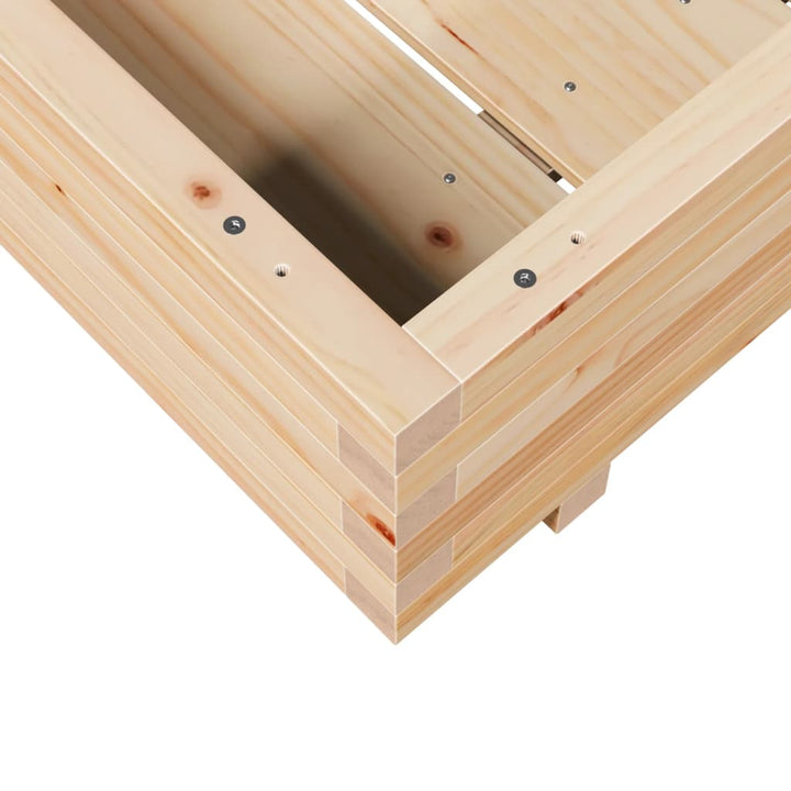 Odlingslåda 90X90X26,5 Cm Massivt Furuträ