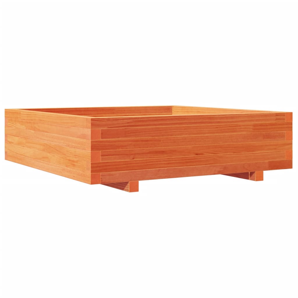 Odlingslåda Vaxbrun 90X90X26,5 Cm Massiv Furu