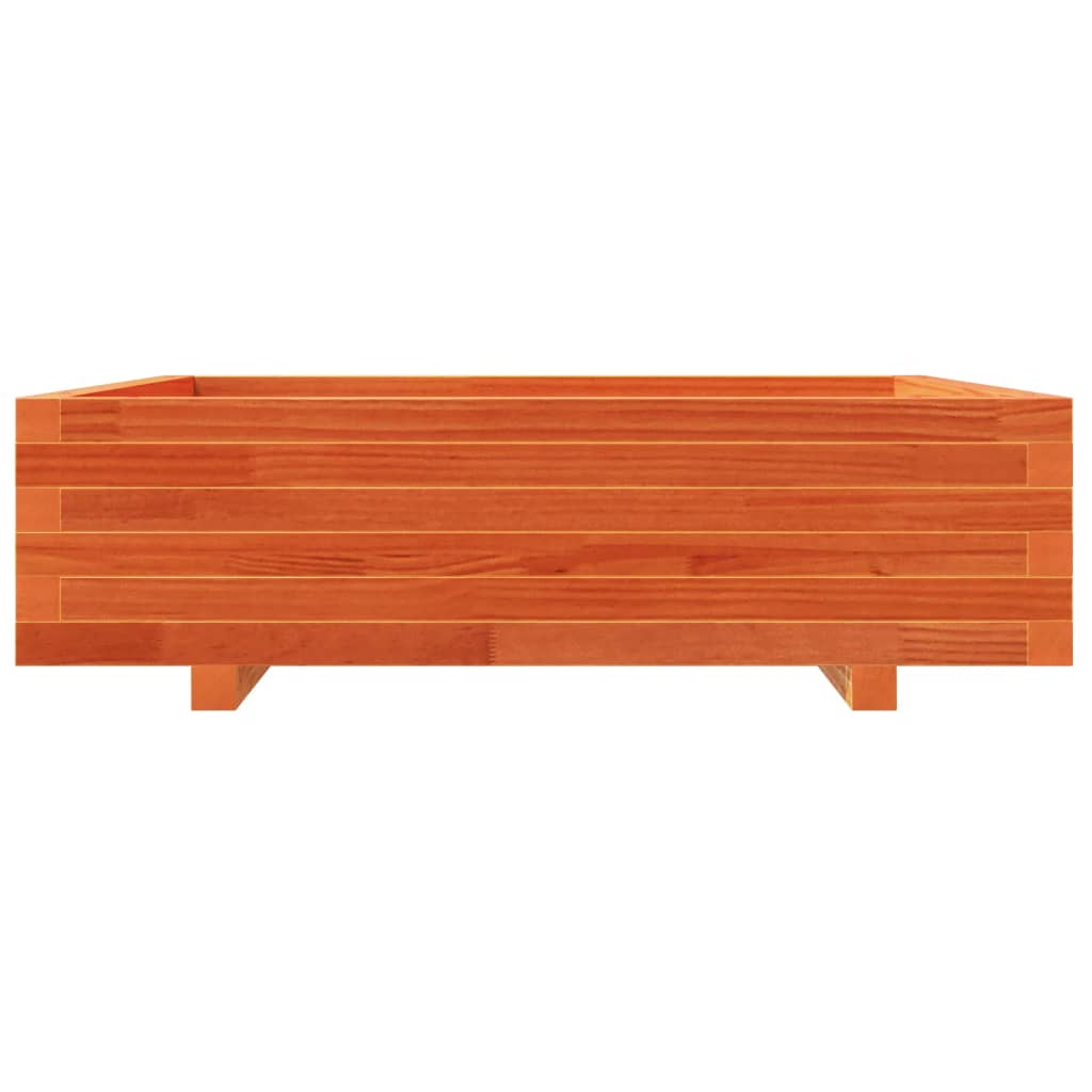 Odlingslåda Vaxbrun 90X90X26,5 Cm Massiv Furu