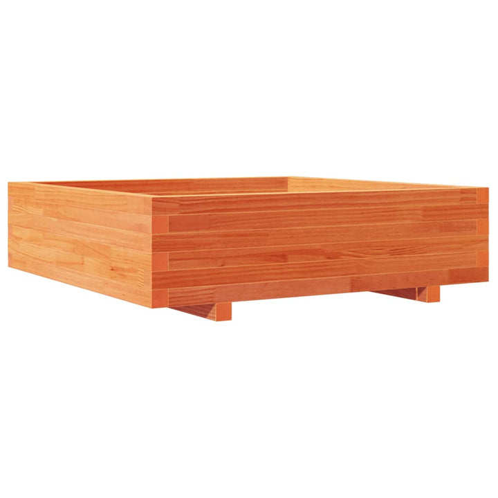 Odlingslåda Vaxbrun 90X90X26,5 Cm Massiv Furu