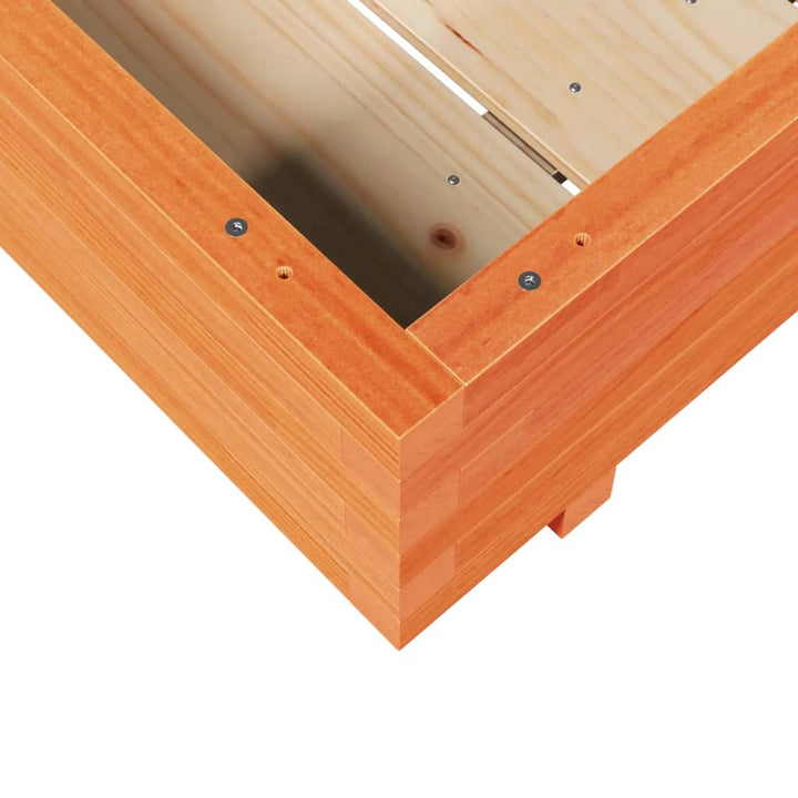 Odlingslåda Vaxbrun 90X90X26,5 Cm Massiv Furu