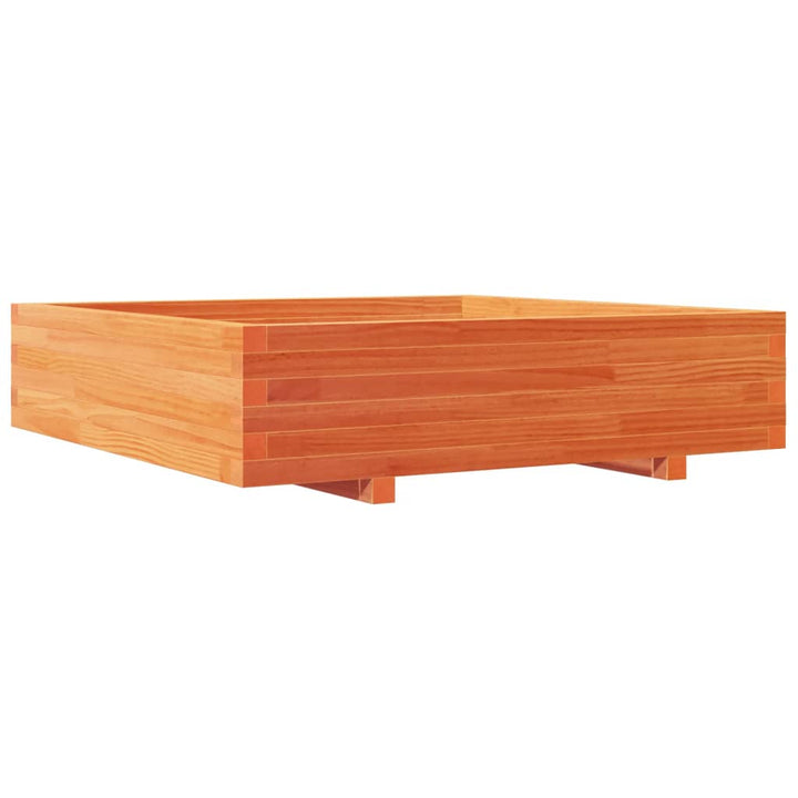 Odlingslåda Vaxbrun 100X100X26,5 Cm Massiv Furu