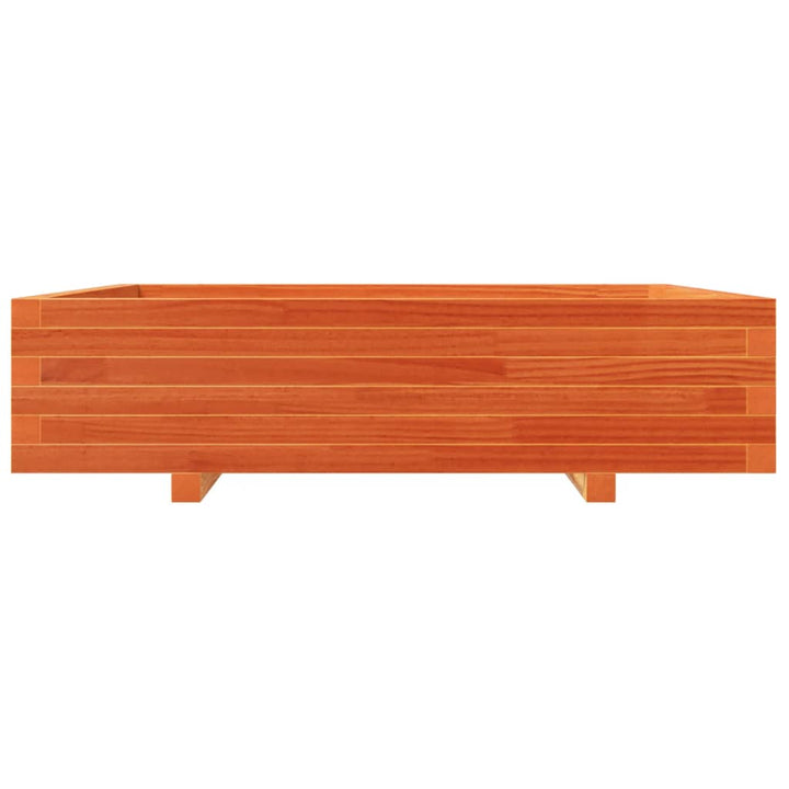 Odlingslåda Vaxbrun 100X100X26,5 Cm Massiv Furu