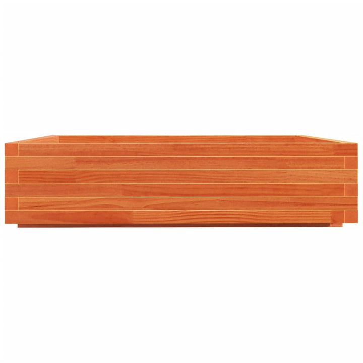 Odlingslåda Vaxbrun 100X100X26,5 Cm Massiv Furu
