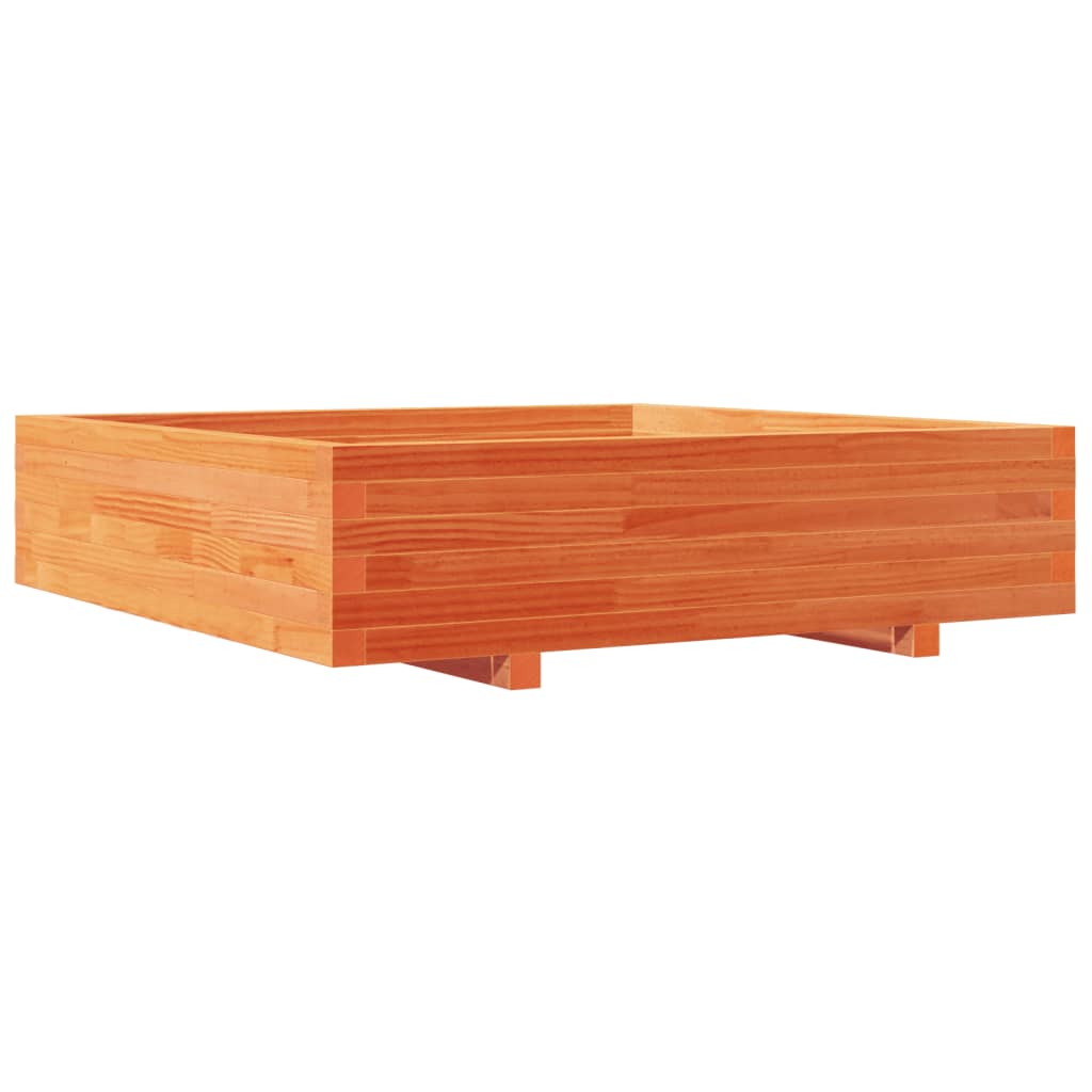 Odlingslåda Vaxbrun 100X100X26,5 Cm Massiv Furu