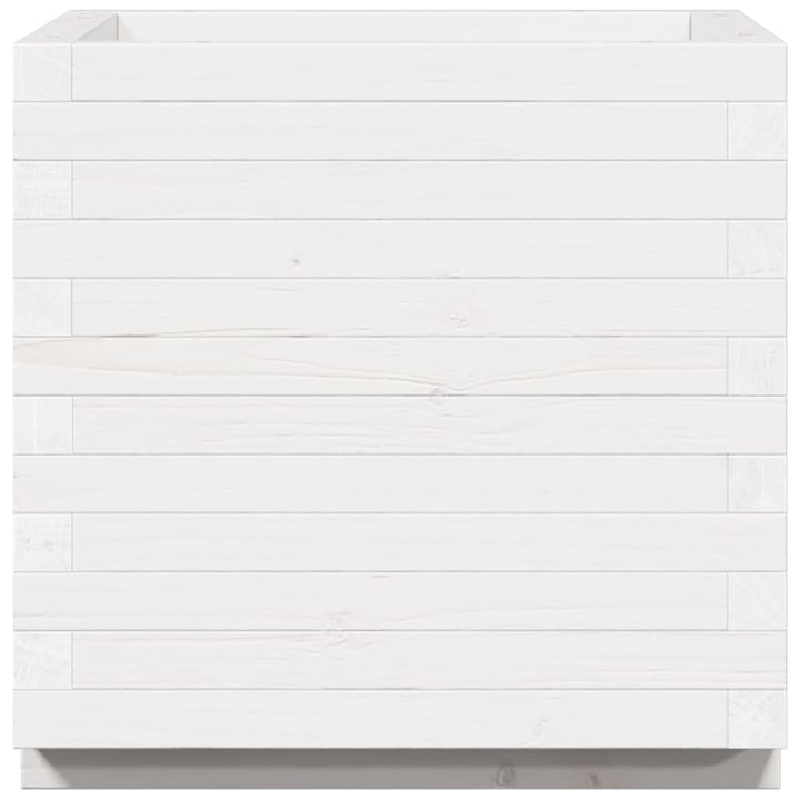 Odlingslåda Vit 50X50X49,5 Cm Massiv Furu