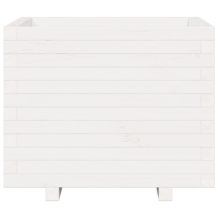 Odlingslåda Vit 60X60X49,5 Cm Massiv Furu