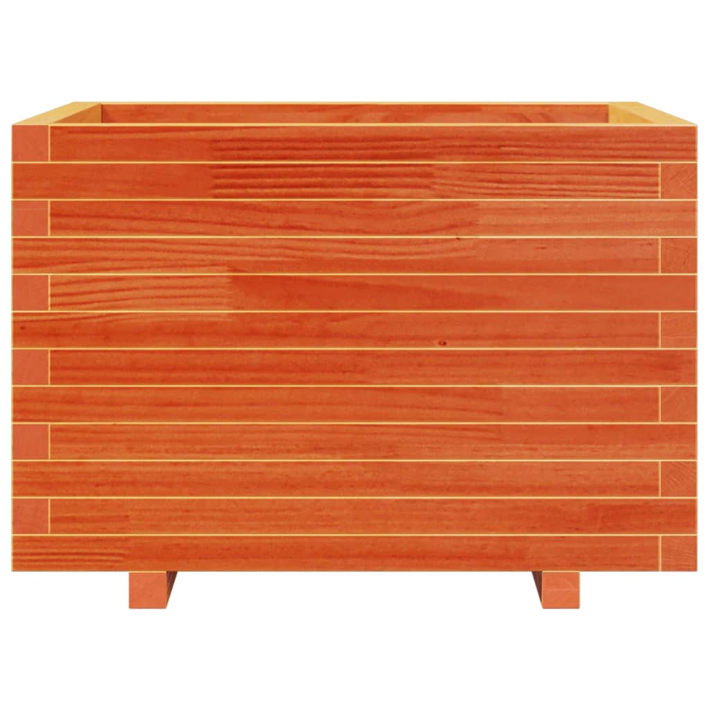 Odlingslåda Vaxbrun 70X70X49,5 Cm Massiv Furu