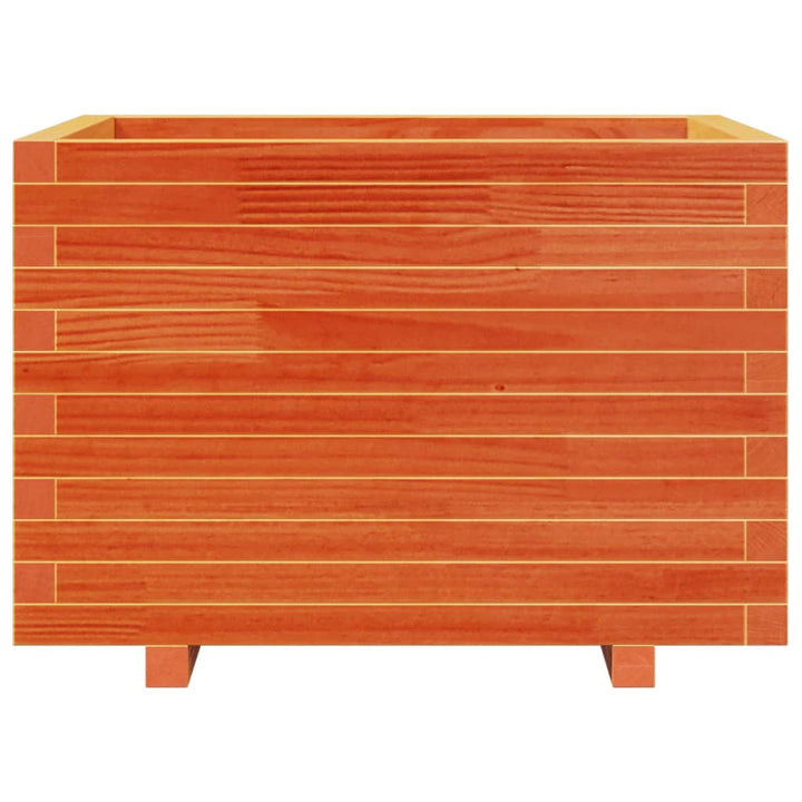 Odlingslåda Vaxbrun 70X70X49,5 Cm Massiv Furu