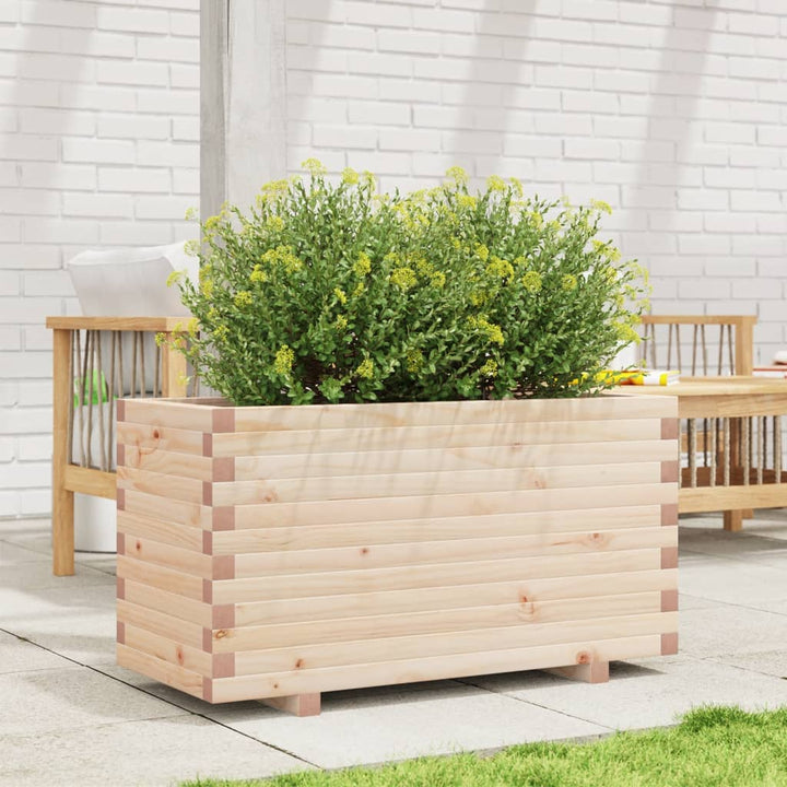 Odlingslåda 90X40X49,5 Cm Massivt Furuträ
