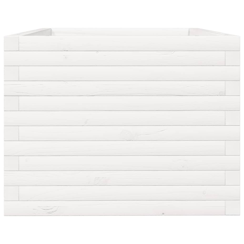 Odlingslåda Vit 90X60X49,5 Cm Massiv Furu