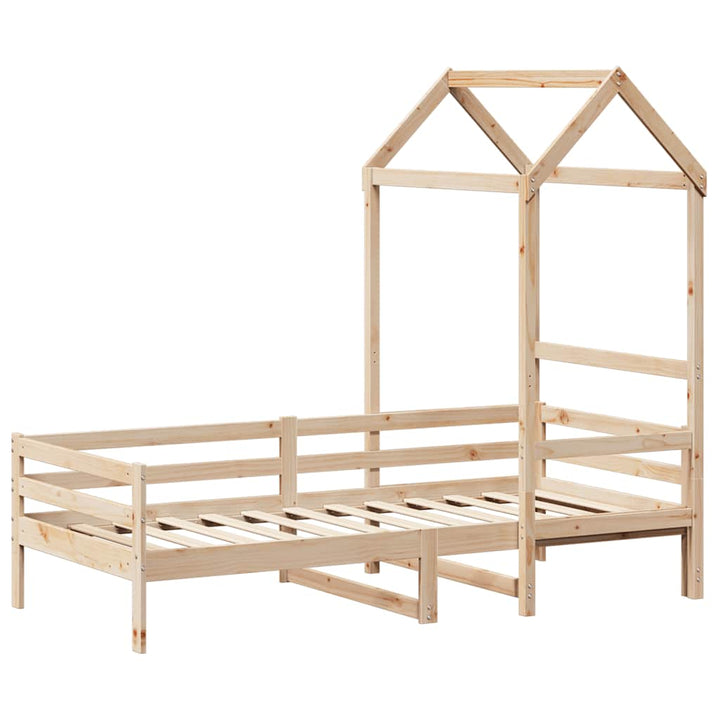 Dagbädd Med Tak Massiv Furu