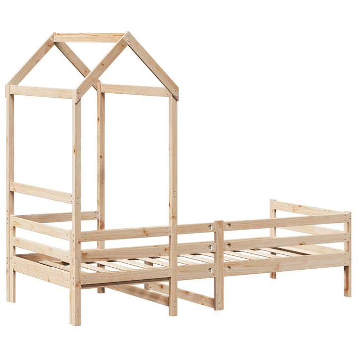 Dagbädd Med Tak Massiv Furu