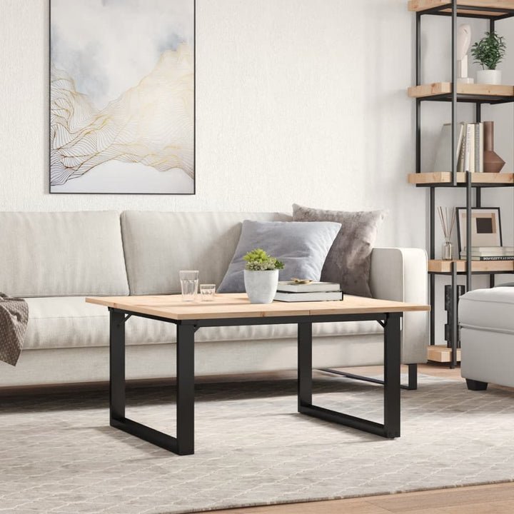 Soffbord Massiv Furu Och Stål
