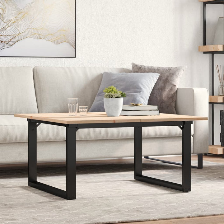 Soffbord Massiv Furu Och Stål