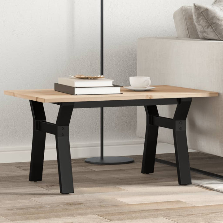 Soffbord Massiv Furu Och Stål