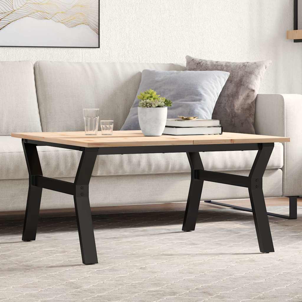 Soffbord Massiv Furu Och Stål