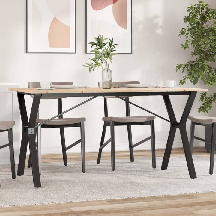 Soffbord Massiv Furu Och Stål