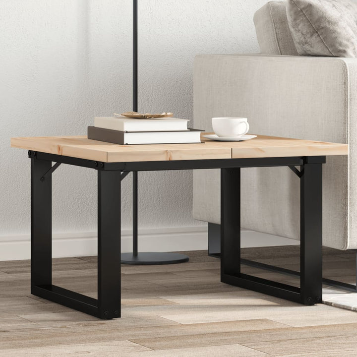Soffbord Massiv Furu Och Stål