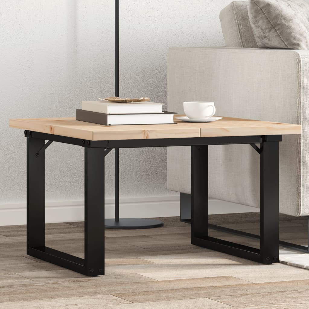 Soffbord Massiv Furu Och Stål