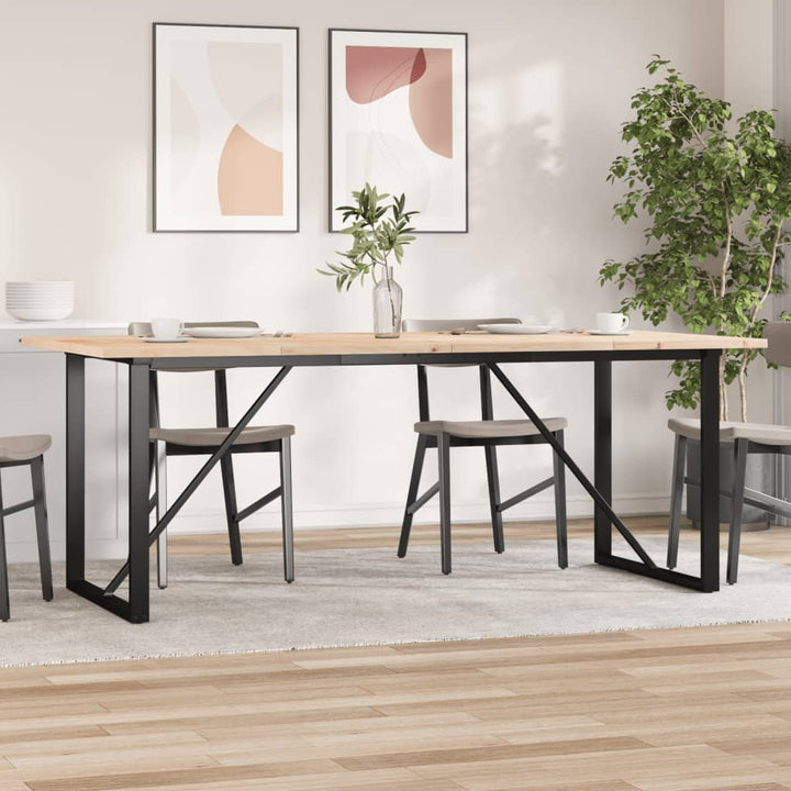 Soffbord Massiv Furu Och Stål