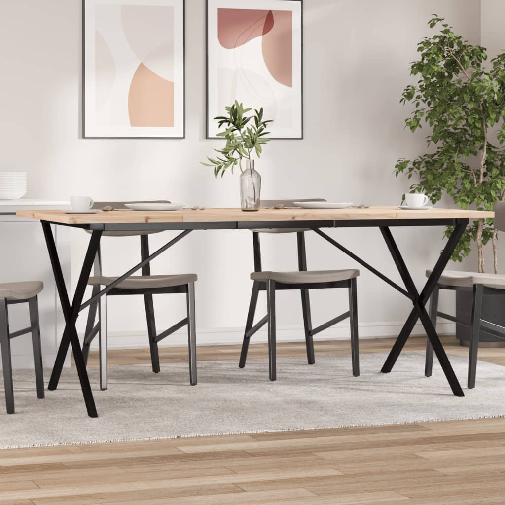 Soffbord Massiv Furu Och Stål