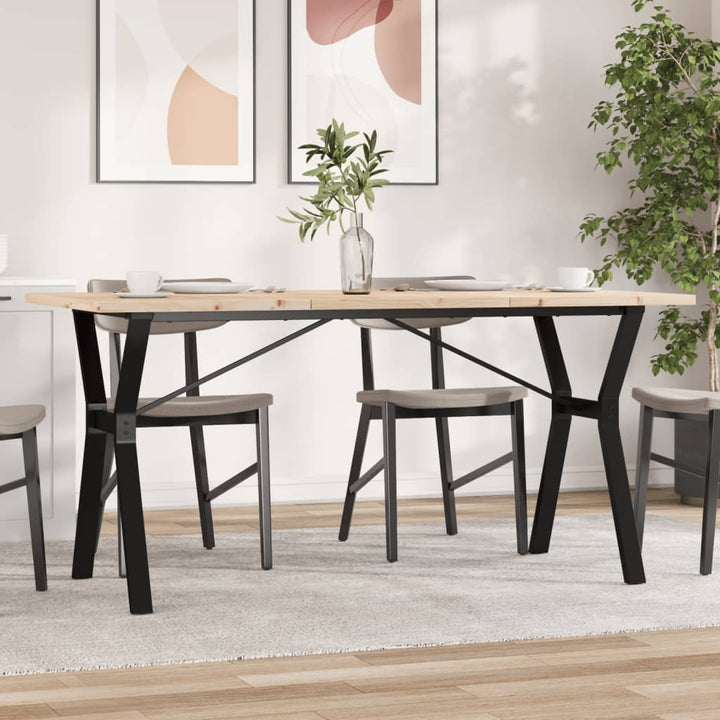 Soffbord Massiv Furu Och Stål