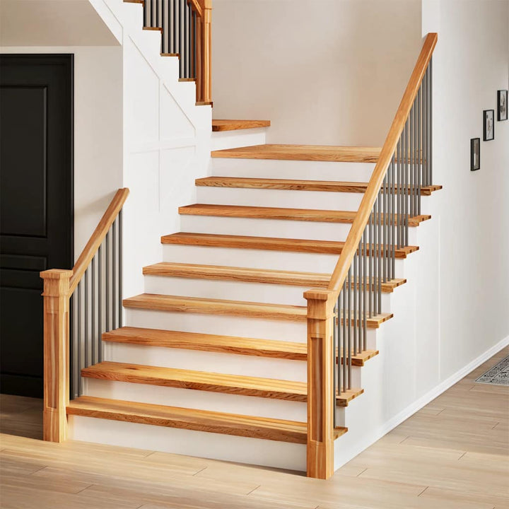 Trappstegsmattor 16 Pcs Brunsvart Massiv Ek