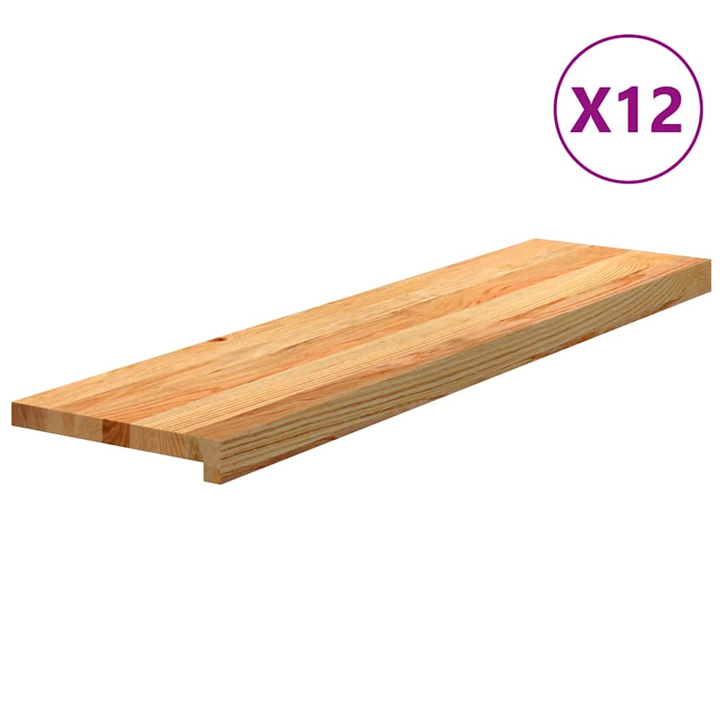 Trappstegsmattor 16 Pcs Brunsvart Massiv Ek