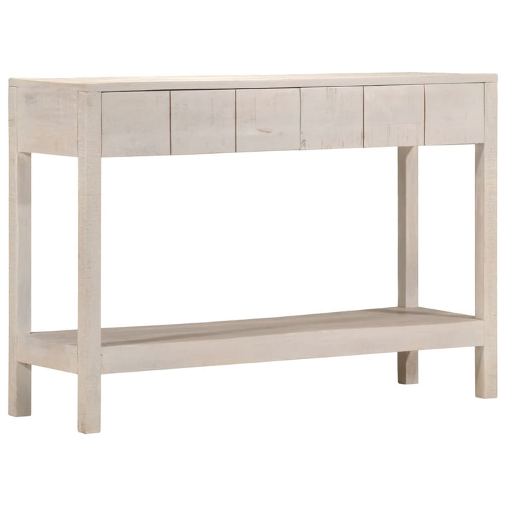 Avlastningsbord Med 2 Lådor 110X35X75 Cm Massivt Mangoträ