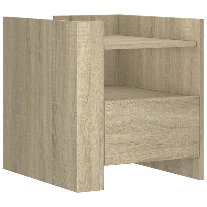 Sängbord Sonoma-Ek 45X50X50 Cm Konstruerat Trä