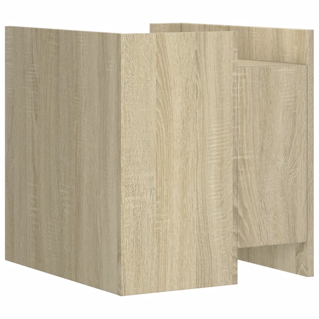 Sängbord Sonoma-Ek 45X50X50 Cm Konstruerat Trä