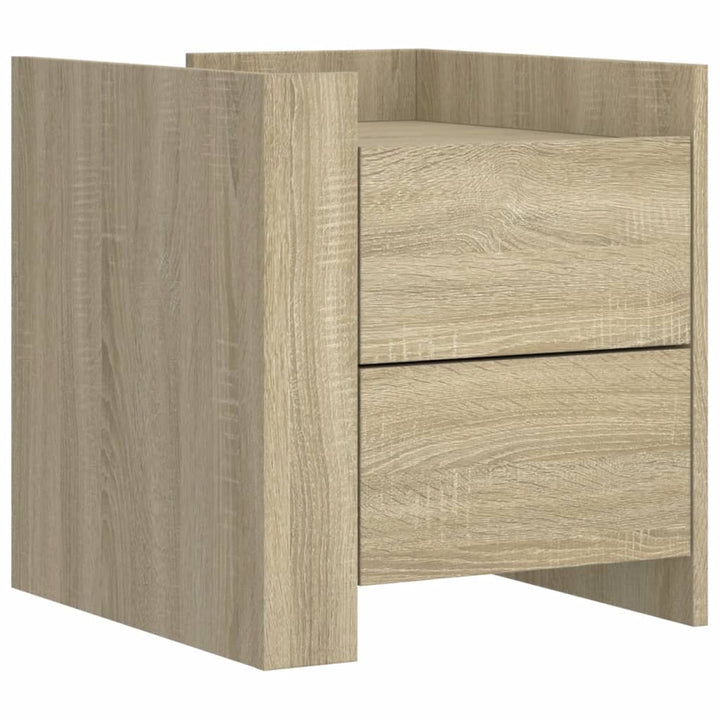 Sängbord Sonoma-Ek 45X50X50 Cm Konstruerat Trä