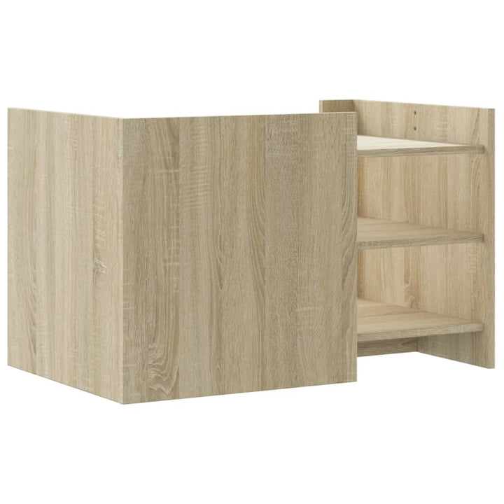 Soffbord Sonoma-Ek 80X50X50 Cm Konstruerat Trä
