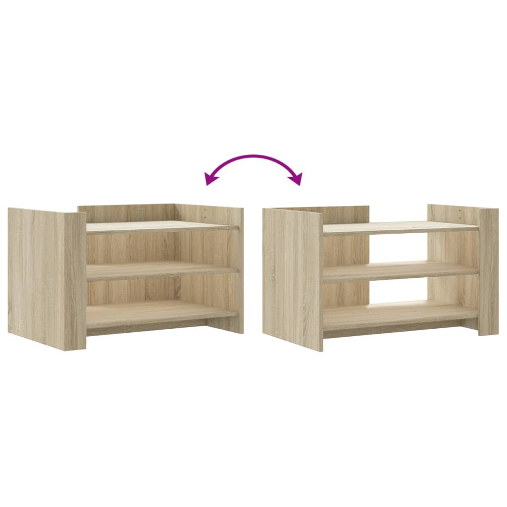 Soffbord Sonoma-Ek 80X50X50 Cm Konstruerat Trä