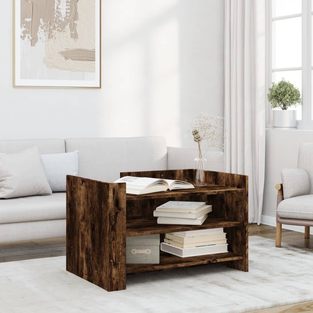 Soffbord Sonoma-Ek 80X50X50 Cm Konstruerat Trä
