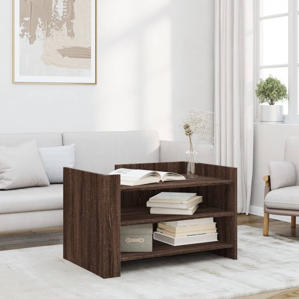 Soffbord Sonoma-Ek 80X50X50 Cm Konstruerat Trä