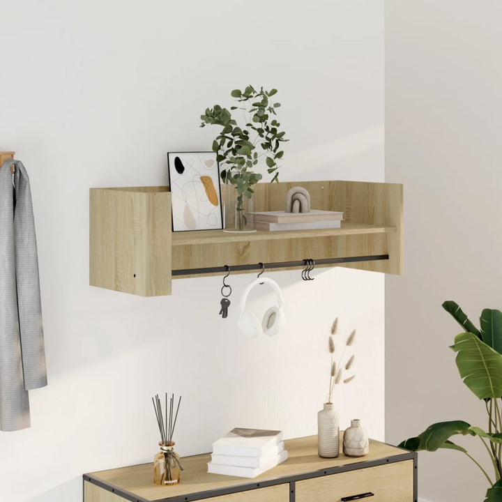 Vägghylla 70,5X35X30,5 Cm Konstruerat Trä