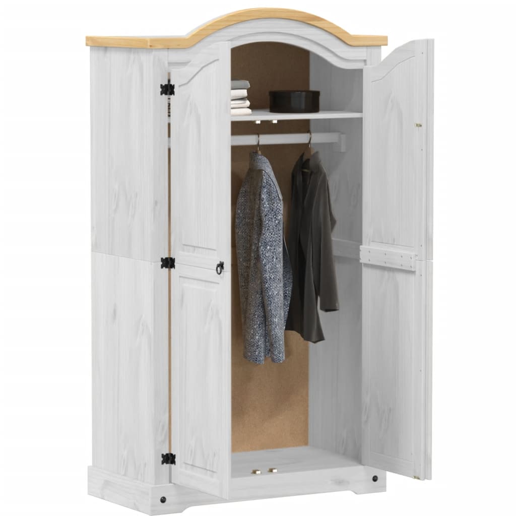 Garderob Corona 102X52X186 Cm Massiv Furu