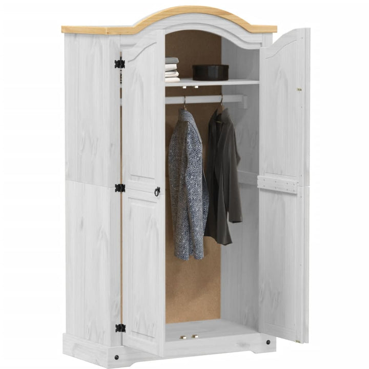 Garderob Corona 102X52X186 Cm Massiv Furu