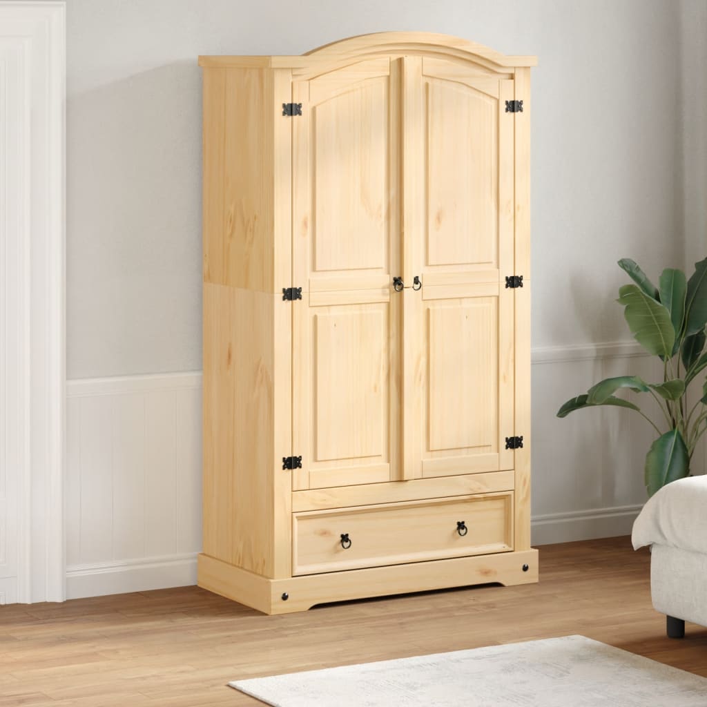 Garderob Corona 102X52X186 Cm Massiv Furu