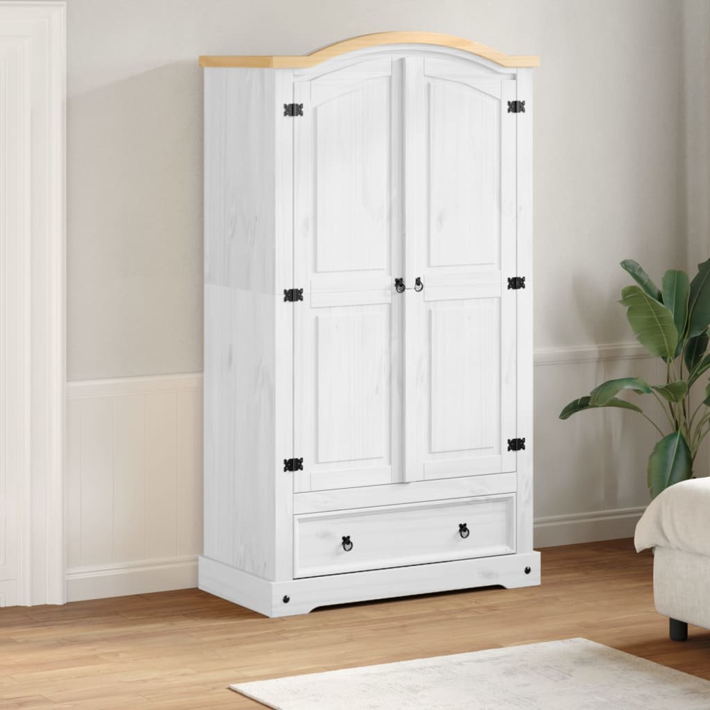 Garderob Corona 102X52X186 Cm Massiv Furu